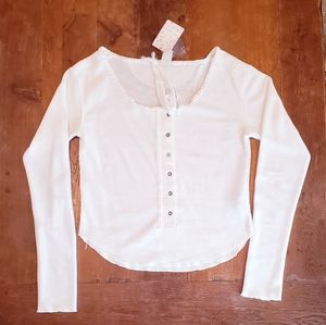 Free People cute sweater tie in front